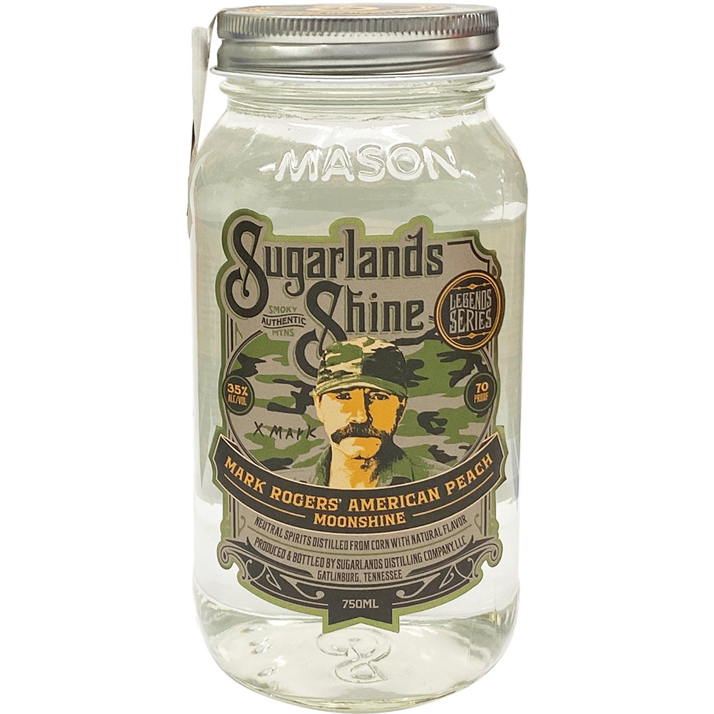 Sugarlands Shine Mark Rogers' American Peach Moonshine