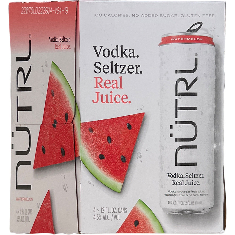 NUTRL Watermelon Vodka Seltzer