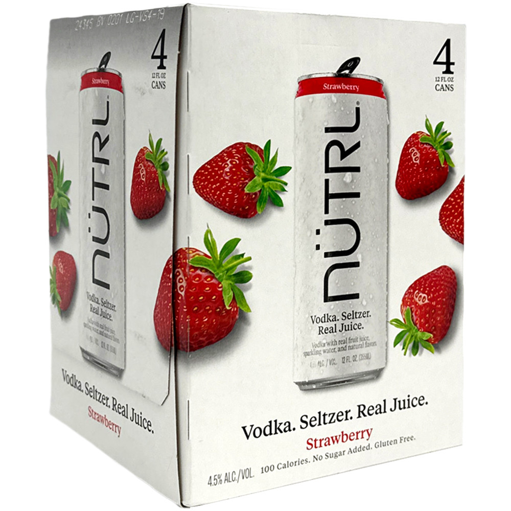 NUTRL Strawberry Vodka Seltzer
